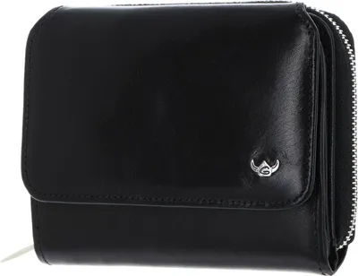 Image de Golden Head Cuir porte-monnaie Colorado RFID Protect Zipped Billfold Coin Wallet Black noir