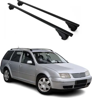 Produktbild von Dachträger Grundtäger für VW Bora Variant 1999-2005 75kg Metall Schwarz 2 tlg