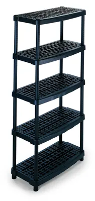 Modulares Regal mit 5 Böden, 93x45,3x188,5 cm, weiß