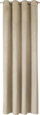 Produktbild von TOM TAILOR Ösenvorhang VELVET SIGNATURE Beige 140 x 250 cm