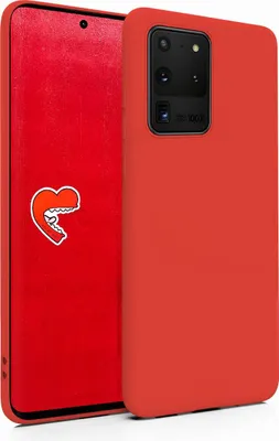 Produktbild von MyGadget Silikon Hülle für Samsung Galaxy S20 Ultra - robuste Schutzhülle TPU Case slim Silikonhülle Back Cover ultra kratzfest Handyhülle in Rot