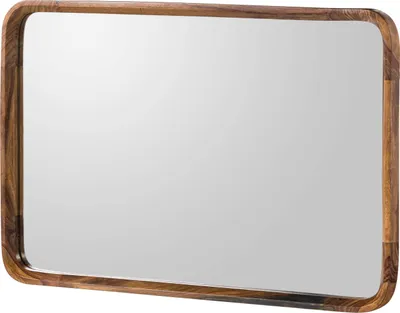 Immagine prodotto di MASSIVMOEBEL24 | MAILAND #240 Specchio in legno di sheesham - laccato / marrone scuro 60x2x90