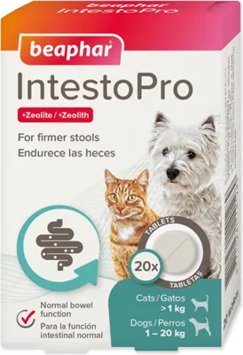 Zdjęcie produktu dla Beaphar IntestoPro S tabletki dla psów i kotów 20 szt.