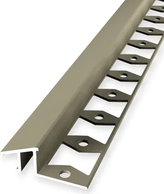 Produktbild von Rampenprofil Anpassungsprofil 12.5 x 17 x 2500 mm Ausgleichsprofil Einfasshöhe 6 - 12.5 mm Aluminium Geschlossen Gestanzt Sand Küberit