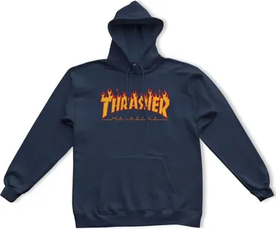 Produktbild von Thrasher Flame Logo Kapuzenpullover Blau M Herren Blau M