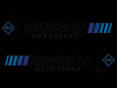 Image de Set: Réservoir de film adhésif UV "Simson Motorsport" - Noir/Bleu