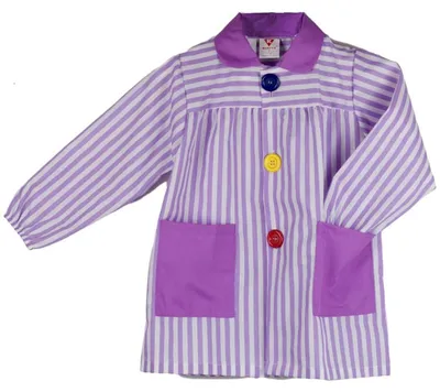 Immagine prodotto di Grembiule per bambini con righe, ideale per attività creative