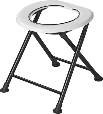 Produktbild von Klappbare Campingtoilette inkl. Beutel und Befestigungsring, belastbar bis 150 kg, faltbar, Camping Klo, Outdoor