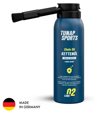 Produktbild von TUNAP SPORTS Kettenöl Winter 125 ml | Schützt die Kette & den Antrieb zuverlässig bei Kälte, Schnee & Salz | Wasserabweisend & extremer Korrosionsschutz | E-Bike Ready |  Germany