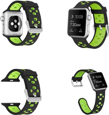 Produktbild von Für Apple Watch Series 11 10 42mm / 9 8 7 41 / 6 SE 5 4 40 / 3 2 1 38mm Kunststoff Watch Armband