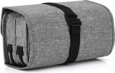 Produktbild von reisenthel wrapcosmetic, Kulturtasche, Kulturbeutel, Kosmektischtasche, Beautycase, zum Aufhängen, Twist Silver, 3 L, WB7052