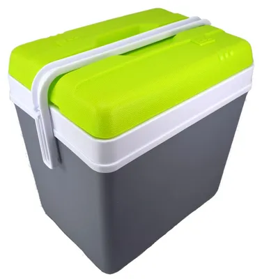 Produktbild von Kühlcontainer in grau / grün für 24L aus Kunststoff Kühlbox