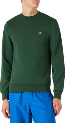 Obrázek produktu pro Lacoste Pánský sportovní svetr z organické bavlny - SH9608, Barva:tmavě zelená, Materiál:XXL