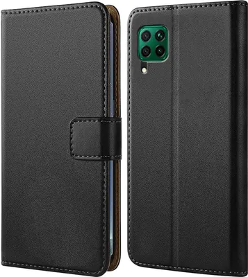 Produktbild von Handy Tasche für Huawei P40 Lite Schutzhülle Bookstyle Etui Klapphülle Wallet Flip Cover Case Schwarz