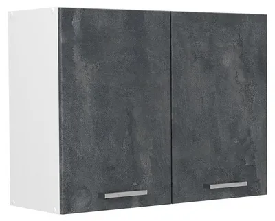 Immagine prodotto di Mobile da cucina in vetro Vicco R-Line Calce nera/Bianco 80 cm, Model 71453