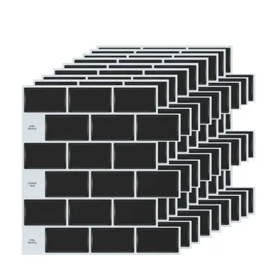Produktbild von UISEBRT 10 Stück 3D Fliesenaufkleber, Selbstklebende Wandfliesensticker, DIY Dekorfliesen Klebefliesen 1m² für Küche und Badezimmer, Marmor-Design-A
