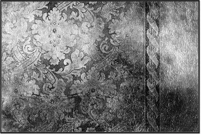 Produktbild von Wallario Wandbild Schnörkelmuster in grau, Größe: 61 x 91,50 cm, Poster mit schwarzem Aluminiumrahmen