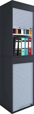 Immagine prodotto di Armadio da ufficio | Armadietto con tapparella | Dimensioni ca. H. 186 x W. 50 x D. 40 cm – Aktos XL