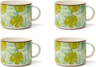 Produktbild von Excelsa set von 4 jumbo tasse Foliage porzellan 50 cl bunt
