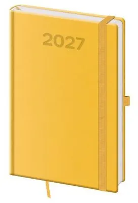 Image de Agenda hebdomadaire A5, motif "Pop" jaune (DPP420-09-27)