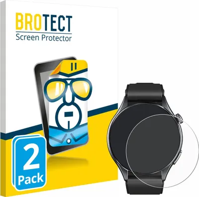 Produktbild von 2x Für Marsyu Smartwatch 1.56" Schutzfolie BROTECT Displayschutz Display Schutz Folie Klar Transparent