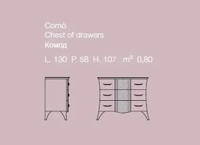 Immagine prodotto di Cassettiera mensola console Italia mobili cassettiera in legno cassettiera moderna in legno