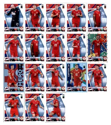 Zdjęcie produktu dla Match Attax UEFA EURO 2024 Niemcy – zestaw drużynowy – Serbia