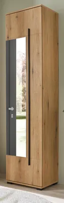 Produktbild von Schuhschrank mit Spiegel "Design-D" in Evoke Eiche 50 x 200 cm