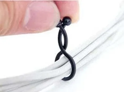 Produktbild von Kabelbinder Kabel Clip drehbar 30 Stück Größe S in Schwarz