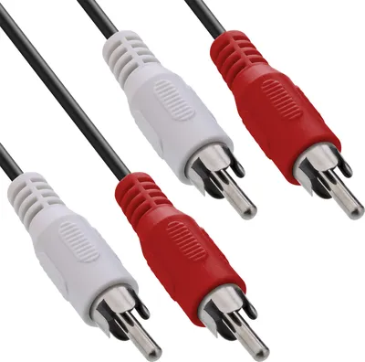 Immagine prodotto di InLine® 89933C Cinch Kabel, 2x Cinch, Stecker / Stecker, 1m