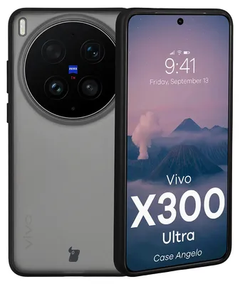 Produktbild von Handyhülle für Vivo X300 Ultra, Bizon Case Angelo, Getönte mit schwarzem Rahmen