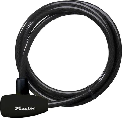 Produktbild von Master Lock 8154EURD, Fahrradschloss mit Schlüsselschloss, 1,8-m-Kabel, schwarz