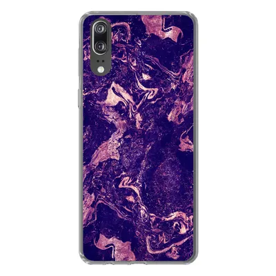 Produktbild von MuchoWow® Handyhülle Schutzhülle Hülle für Huawei P20 Marmor - Naturstein - Mineralien Silikon Softcase Handy Hülle - Hardcover