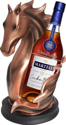 Obrázek produktu pro Držák na láhve vína, umělecký design, odolný pryskyřičný materiál, červená měď