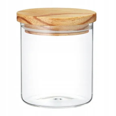 Produktbild von Kuketo | Glasbehälter 675 ml Mit Bambusdeckel – Vorratsdose Für Gewürze, Nüsse & Snacks – Luftdicht, Stilvoll & Nachhaltig
