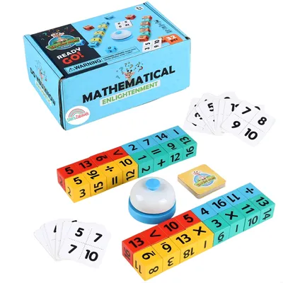 Zdjęcie produktu dla Gra matematyczna nauka liczenia zabawka edukacyjna dla dzieci drewniane klocki