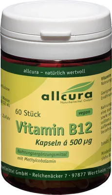 Produktbild von Vitamin B12 a 500 ug Methylcobalamin, 60 St KAP