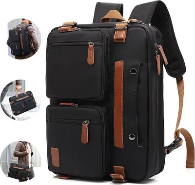 Produktbild von Business Arbeit Rucksäcke Herren, Laptop Rucksack, Reisen Rucksack,Wasserdichter Kratzfest Travel Laptop Backpack für Herren Damen Outdoor, schwarz, 15,6 Zoll