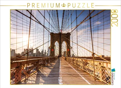 Produktbild von CALVENDO Puzzle Brooklyn Bridge 2000 Teile Puzzle quer | 2000 Teile Lege-Größe 90x67cm Foto-Puzzle für glückliche Stunden