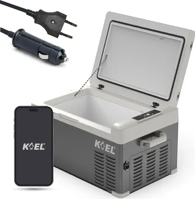 Produktbild von KOEL Crate 25 - Kompressor Kühlbox - Auto Kühlbox - 25L - Duale Stromversorgung 12V und 230V
