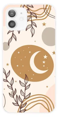 Image de 1001Coques - Coque silicone compatible avec Apple iPhone 12 - Motif lunaison - Design original imprimé en France