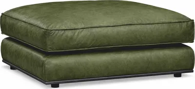 Obrázek produktu pro Casa Padrino stolička z pravé kůže vintage zelená / černá 106 cm - Kožený nábytek