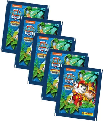Produktbild von Kopie von Panini Paw Patrol Sticker Serie 10 - Jungle Pups (2024) - 5 Tüten Sammelsticker #1