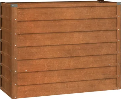 Zdjęcie produktu dla vidaXL Podwyższone łóżko Rostig 100x40x77 cm stal corten