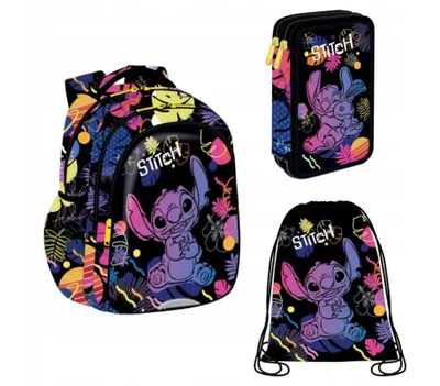 Zdjęcie produktu dla ​Zestaw Szkolny 3-elementów Lilo i Stitch Disney Black Coolpack