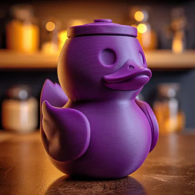 Enten-Tierurne mit Deckel – Decords Gedenkurne, Produktansicht 1