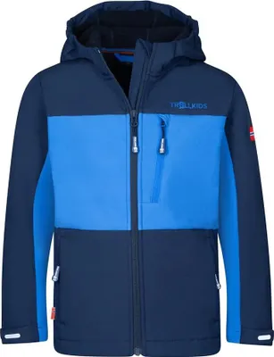 Produktbild von Trollkids Bergsfjord Winter Softshelljacke Blau 152 cm Kinder Blau 152 cm