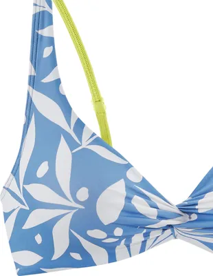 Produktbild von LASCANA ACTIVE Bügel-Bikini-Top Lia blau weiß bedruckt Größe 38 Cup B