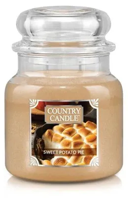 Immagine prodotto di Candela profumata "Sweet Potato Pie" di Country Candle, formato medio, con due stoppini (453 g)
