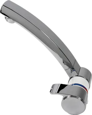 Image de Robinet Mitigeur London compact + interrupteur orientable blanc/chrome